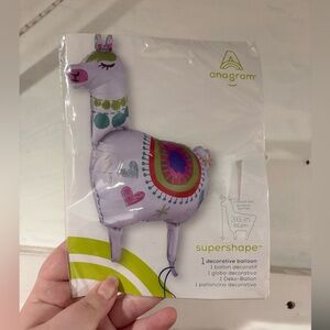 Super shape llama party foil balloon!